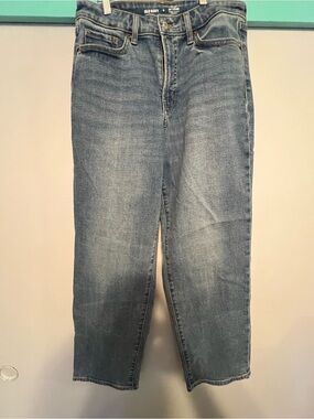 Old Navy OG Loose High Rise Jeans Size 8 Secret-Smooth Pockets Relaxed Wide Leg